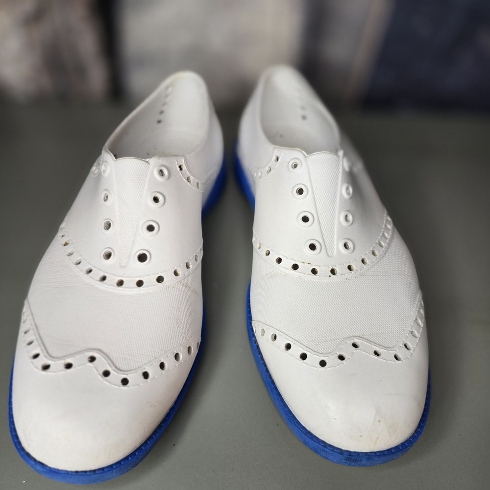 Biion Oxford EVA Rubber Golf Shoes‎ Mens 3 M Women 5 White Flexible Lightweight